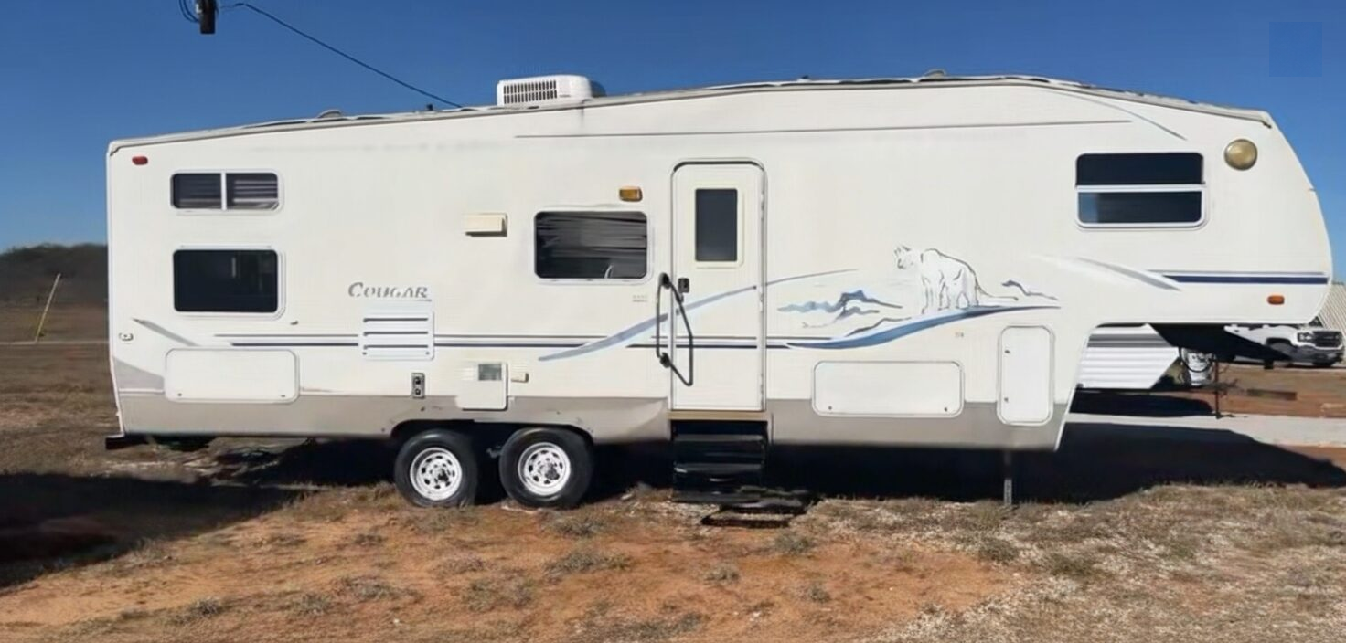 RV accommodation at the Comanche, Texas property