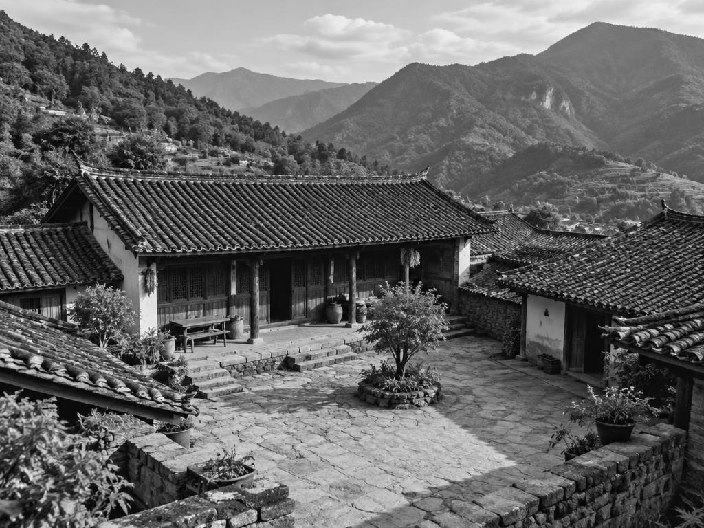Illustrative scenery for Yunnan; not a photograph of the actual home